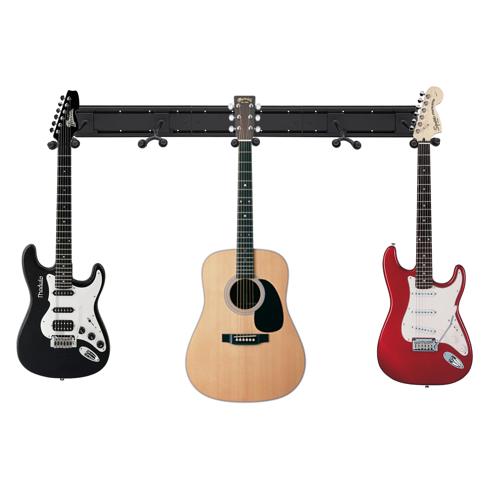 Soporte para guitarra, 5 soportes para guitarras y bajos, plegable, para guitarras eléctricas acústicas, bajos, ukelele folk