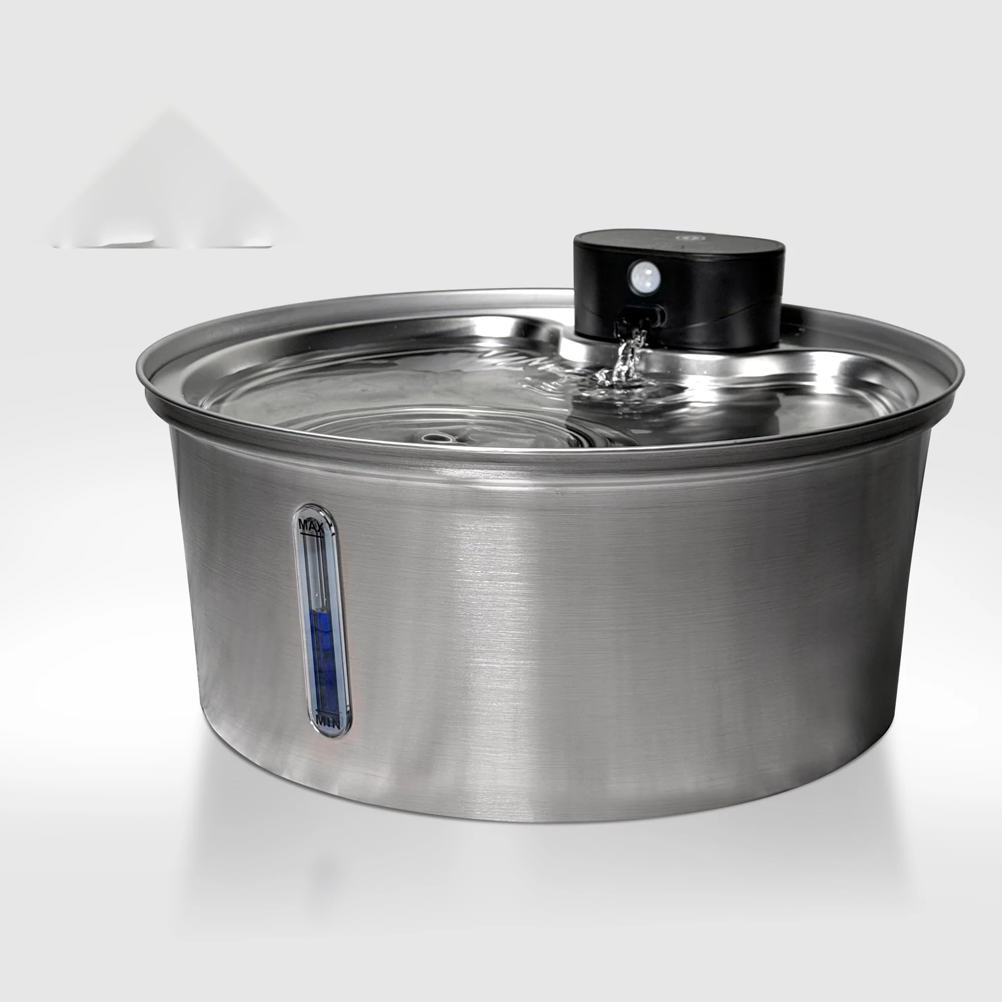 NordFlow 2.0 hundebrunnen kabellos 3,2L Kabellos Katzenbrunnen mit 5000mAh Batterie, Sensor, LED und Filter - Trinkbrunnen für Katze