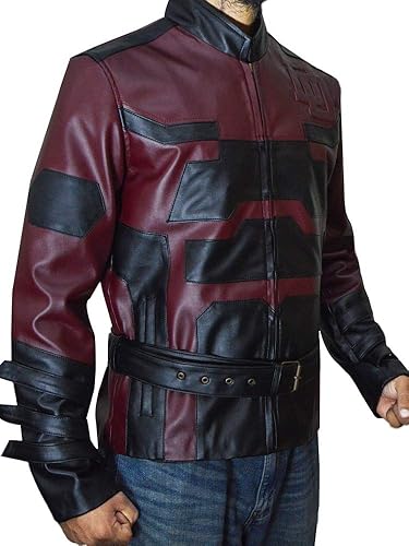Miniatura 2 de Charlie Cox Daredevil - Chaqueta de piel para hombre, talla XXS-3XL