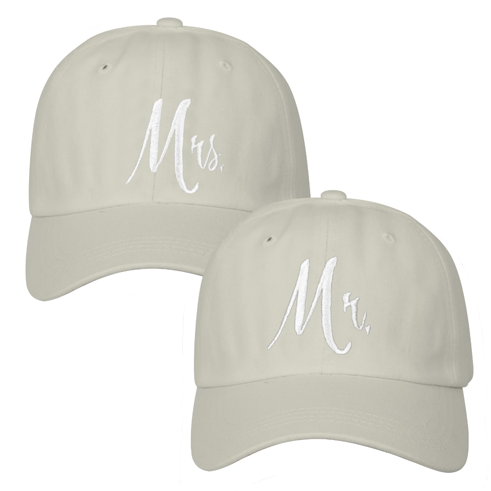 Matching Mr. & Mrs. Baseball Caps, Bridal Gift, Newlywed Honeymoon Wedding Gift