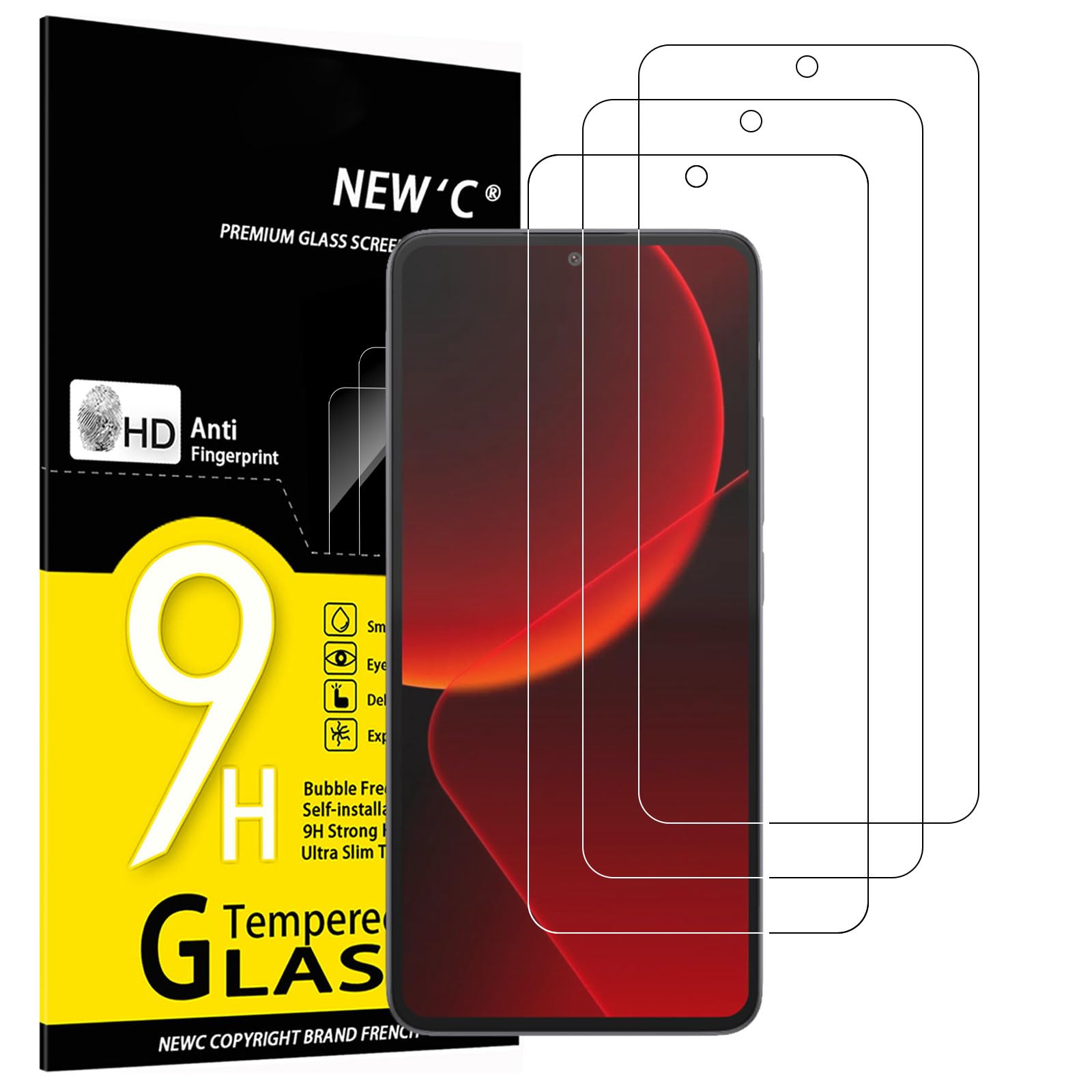 Xiaomi 13T Pro Verre Trempé 0,33mm 9H Film Protection écran Lot de 3