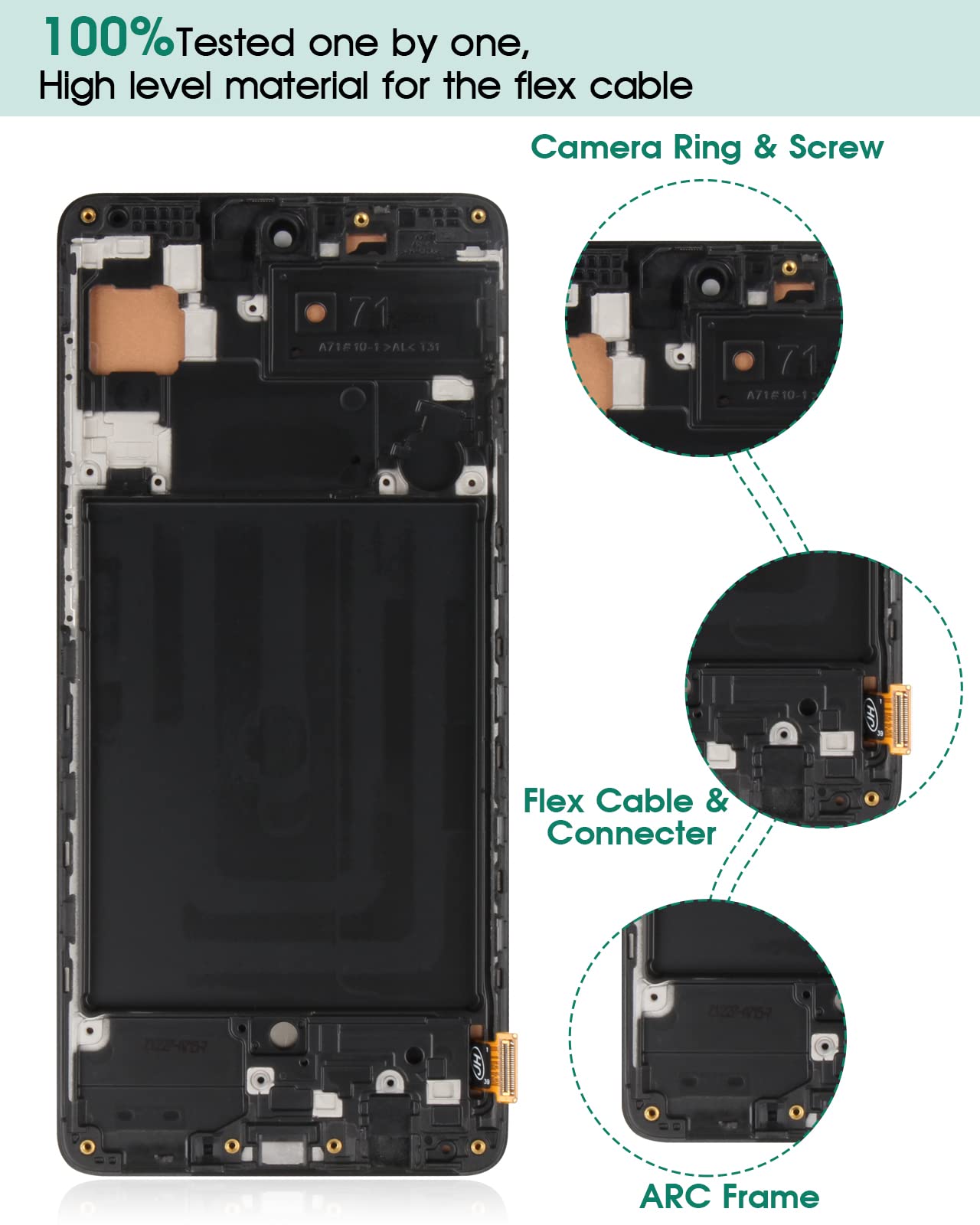 Amazon.com: Screen Replacement for Samsung Galaxy A71 A715 A715F