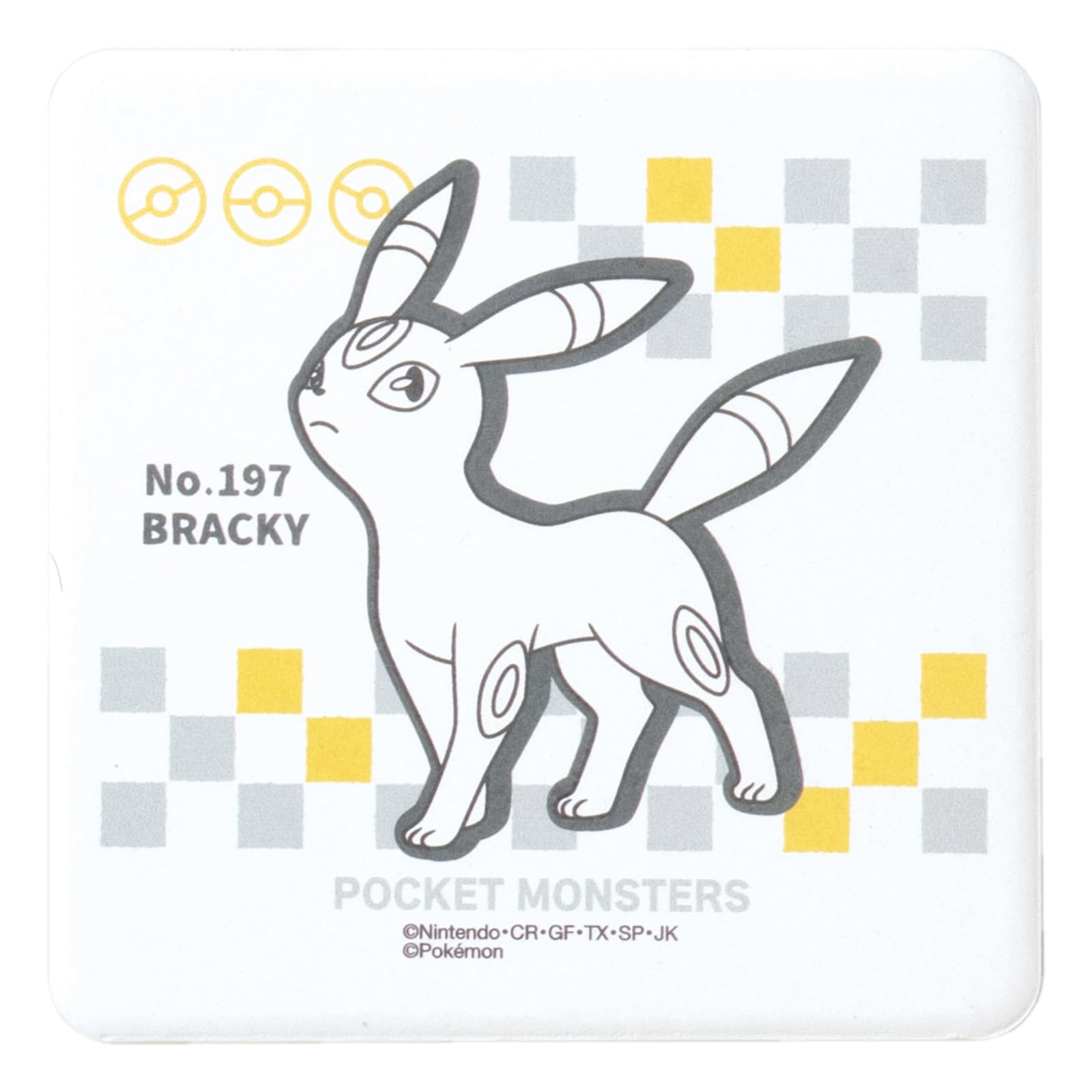 Pokemon 145512 Blacky Water Absorbing Coaster Pottery Square Shape Approx.  3.9 inches (10 cm): Coasters: Amazon.com.au