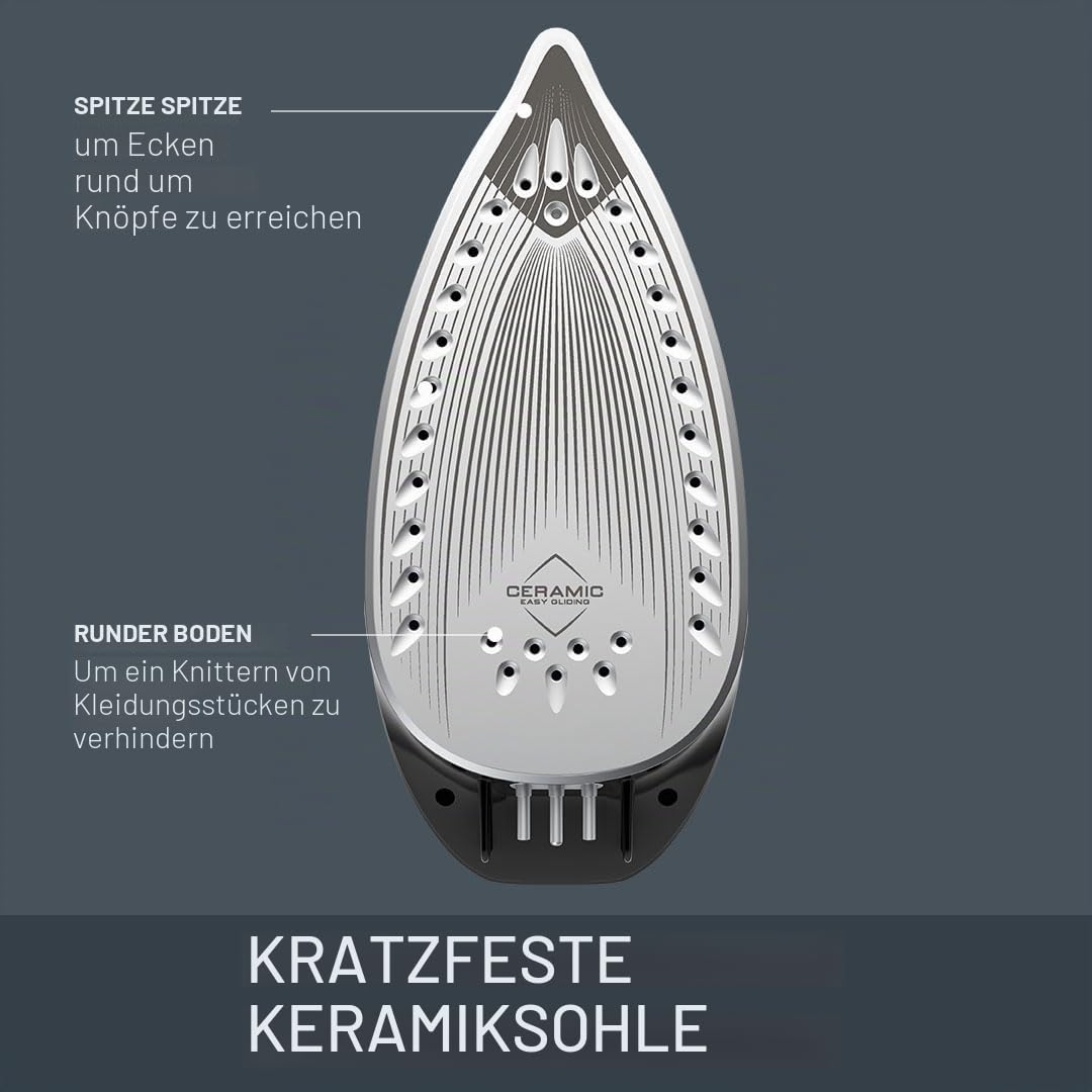 Tefal Freemove Power FV6672G0 Dampfbügeleisen, kabellos, 2600 W, 40 g/min kontinuierlicher Dampf, 220 g, 11 Sekunden Aufladung, leicht, 960 g, Keramiksohle, automatische Abschaltung, auslaufsicher