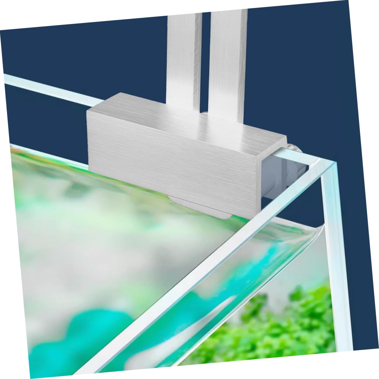 NUOBESTY 2 Stück Halterungen für LED Aquarium Leuchte aus Aluminiumlegierung mit Verstellbarer Klemme für Aquarienbeleuchtung und Wachstum von Wasserpflanzen