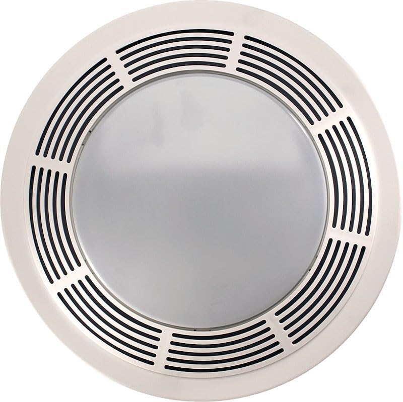 White Metal Bathroom Ventilation Fan with Light and Nightlight