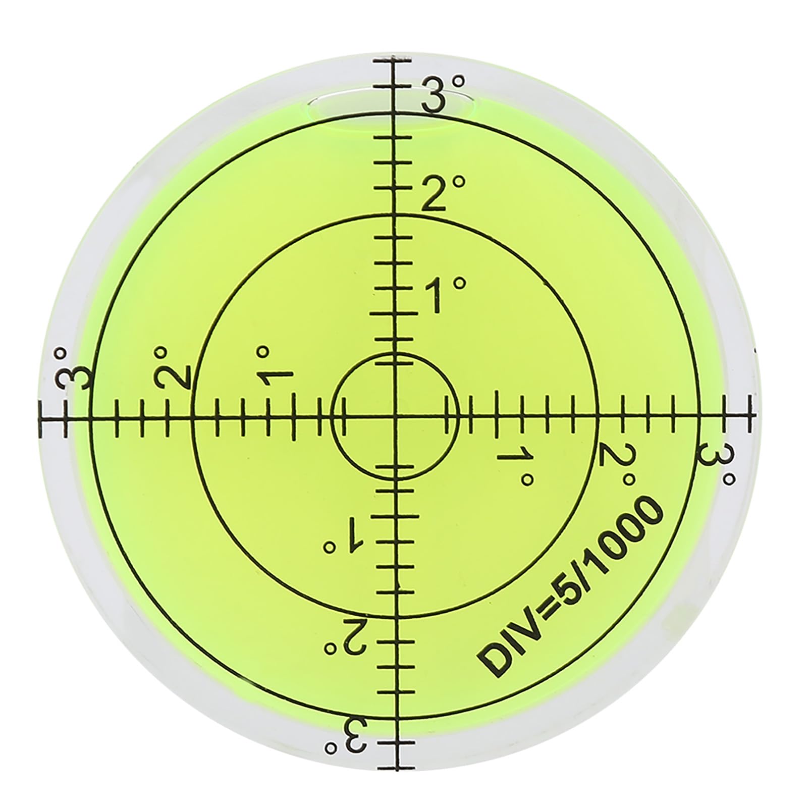 Hyuduo Clear Small Round Bubble Level For Camera Tripod Mount Precision Camera Platform Level With Scale Measurement Tool For Studio Equipment