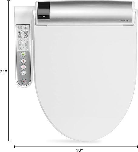 Miniatura 9 de Bio Bidet Asiento de inodoro redondo blanco Bliss BB-1700 bidé