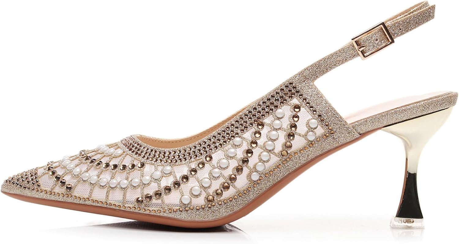 VenusCelia Women's Charming Lady Slingback Pump Shoe - Image 2