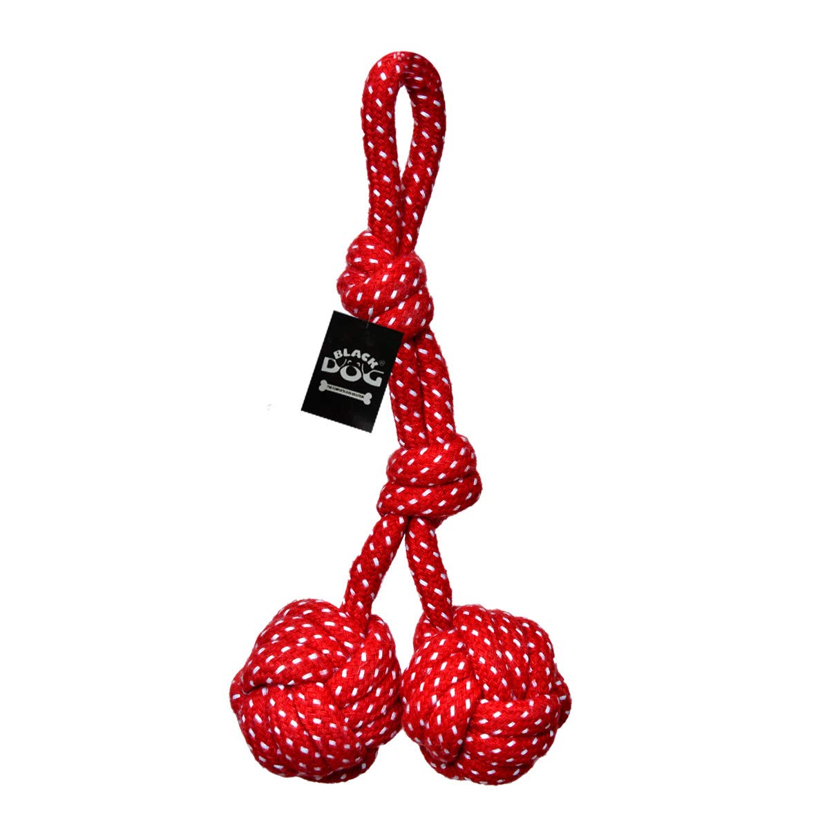 BLACK DOG Chew Toys for Puppies and Small Adult Dogs Two Ball Handle Rope Toys (Color May Vary) (B089MCGVBV) Amazon Price History, Amazon Price Tracker