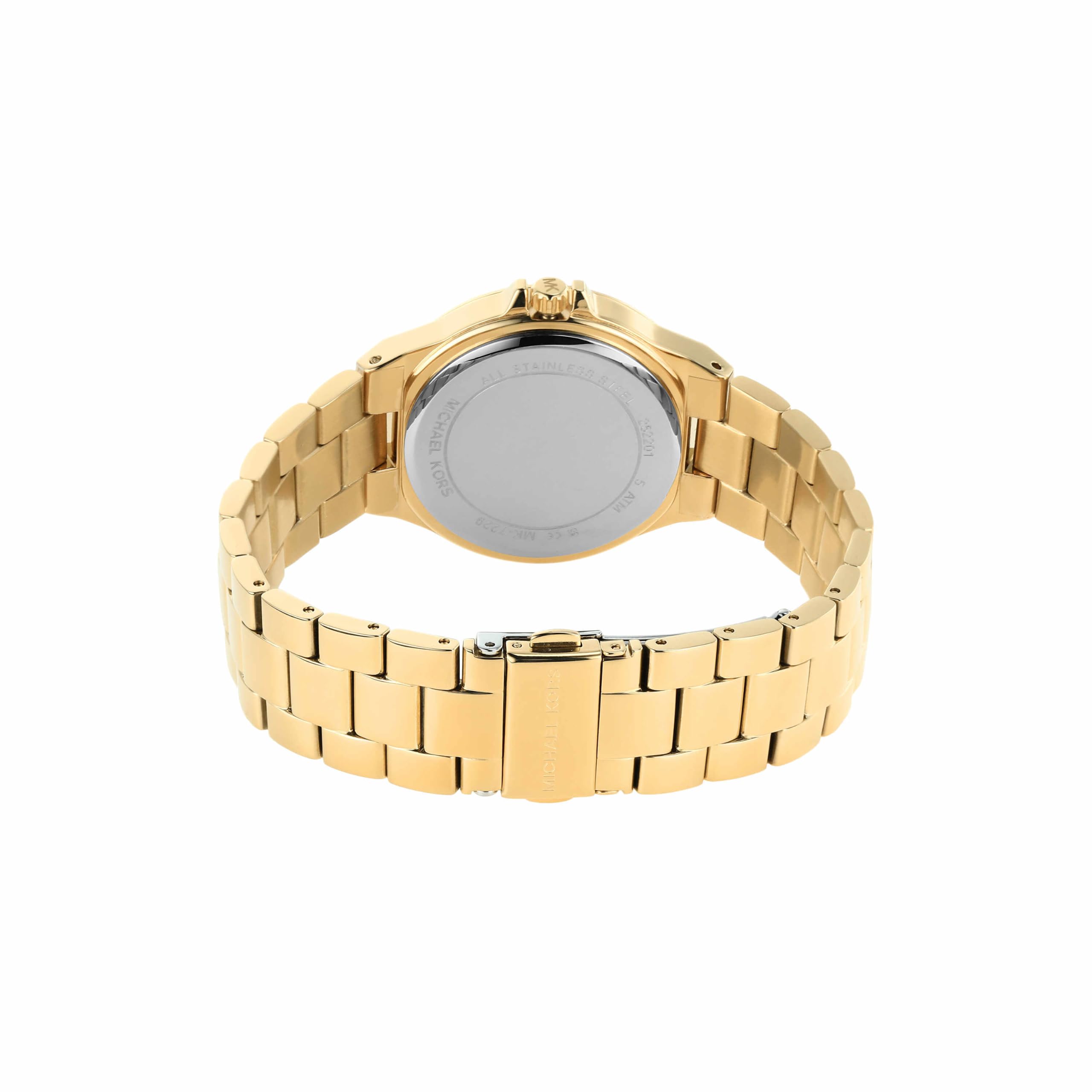 Michael Kors Orologio Lennox da donna, Movimento al quarzo a tre lancette in tonalità oro con cinturino in acciaio inossidabile