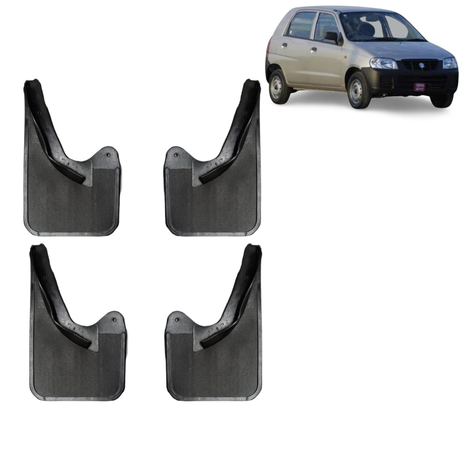 partsbigboss Rubber Car Mud Flaps Maruti Alto (Set of 4) : Amazon