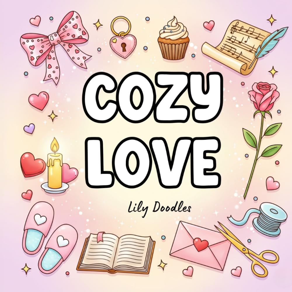 Cozy Love Bold & Easy Coloring Book: Sweet and Comforting Pages to Color with Ease