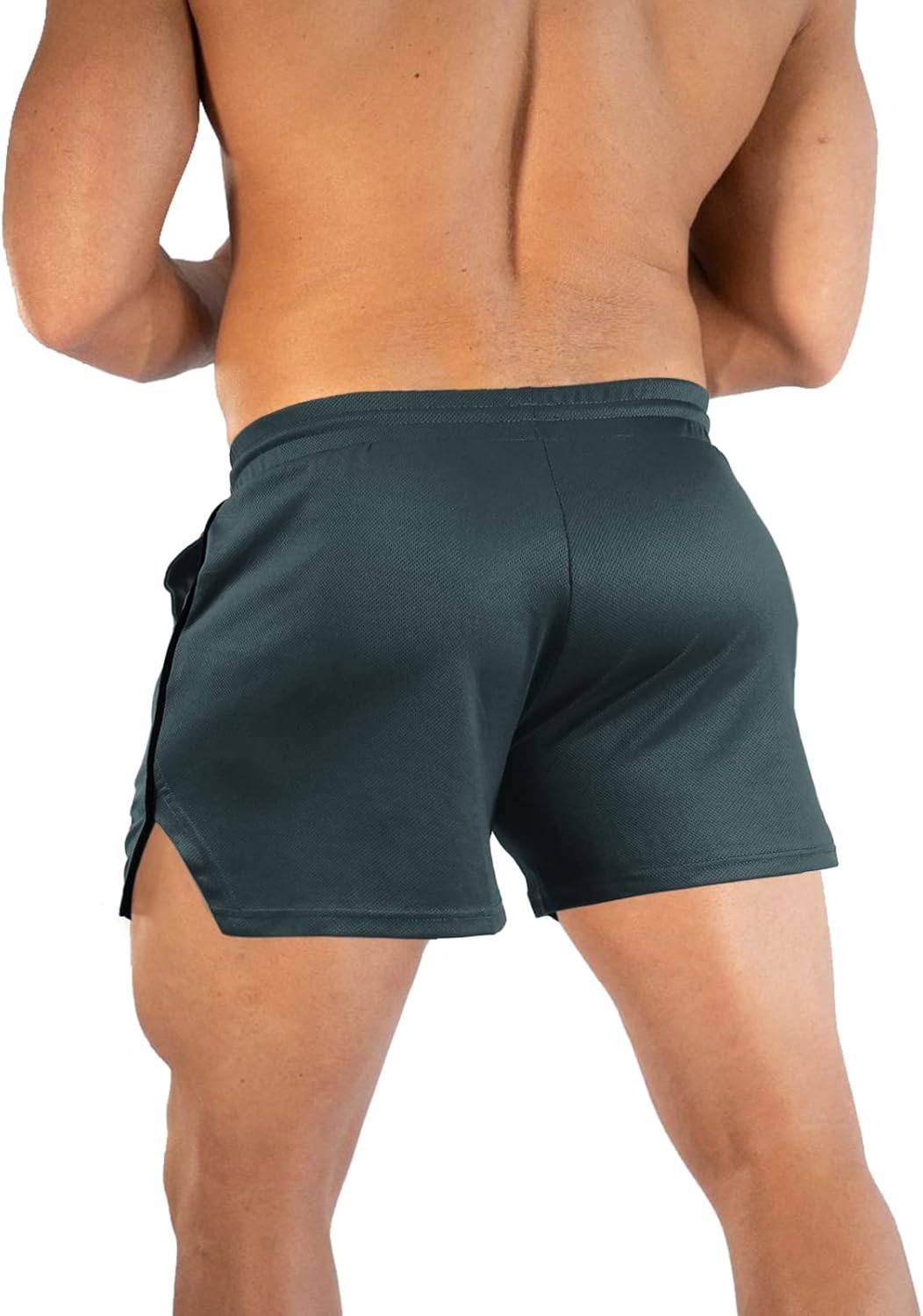TEZO Mens 5" Gym Workout Shorts Athletic Running Training Quick Dry Short Pants Pockets Lightweight Mesh Activewear - Image 3