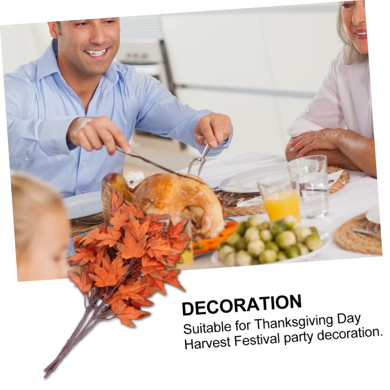 PRETYZOOM 20 Pcs 1Set Herbstlichen Decor Zarte Verzierungen Seide Tuch Thanksgiving