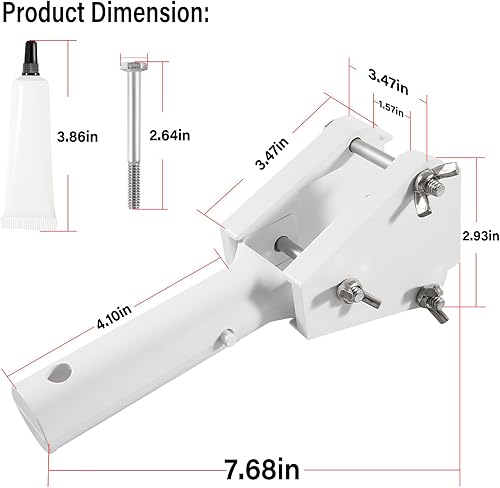 Miniatura 7 de 542068 Soporte para tablet con mango de ajuste a presión que se adapta a la mayoría de postes telescópicos estándar de piscina