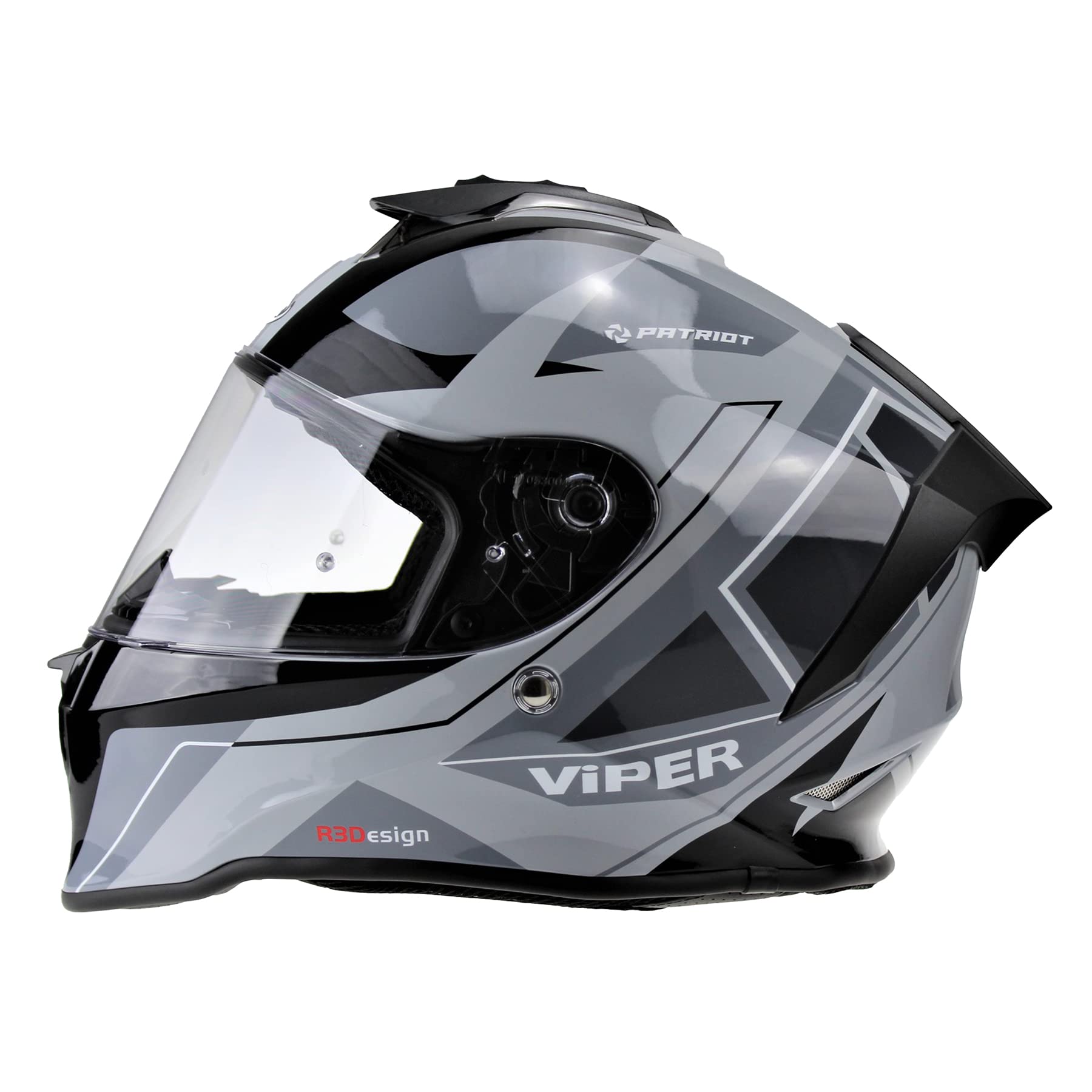 VIPER RS55 Full Face Motorcycle Helmet - Crash Rider Biker Sports Motorbike Helmets For Street Racing Touring - Adult Mens And Womens Safety Helmet ECE22.05 & ACU Gold Approved (Matt Black,2XL