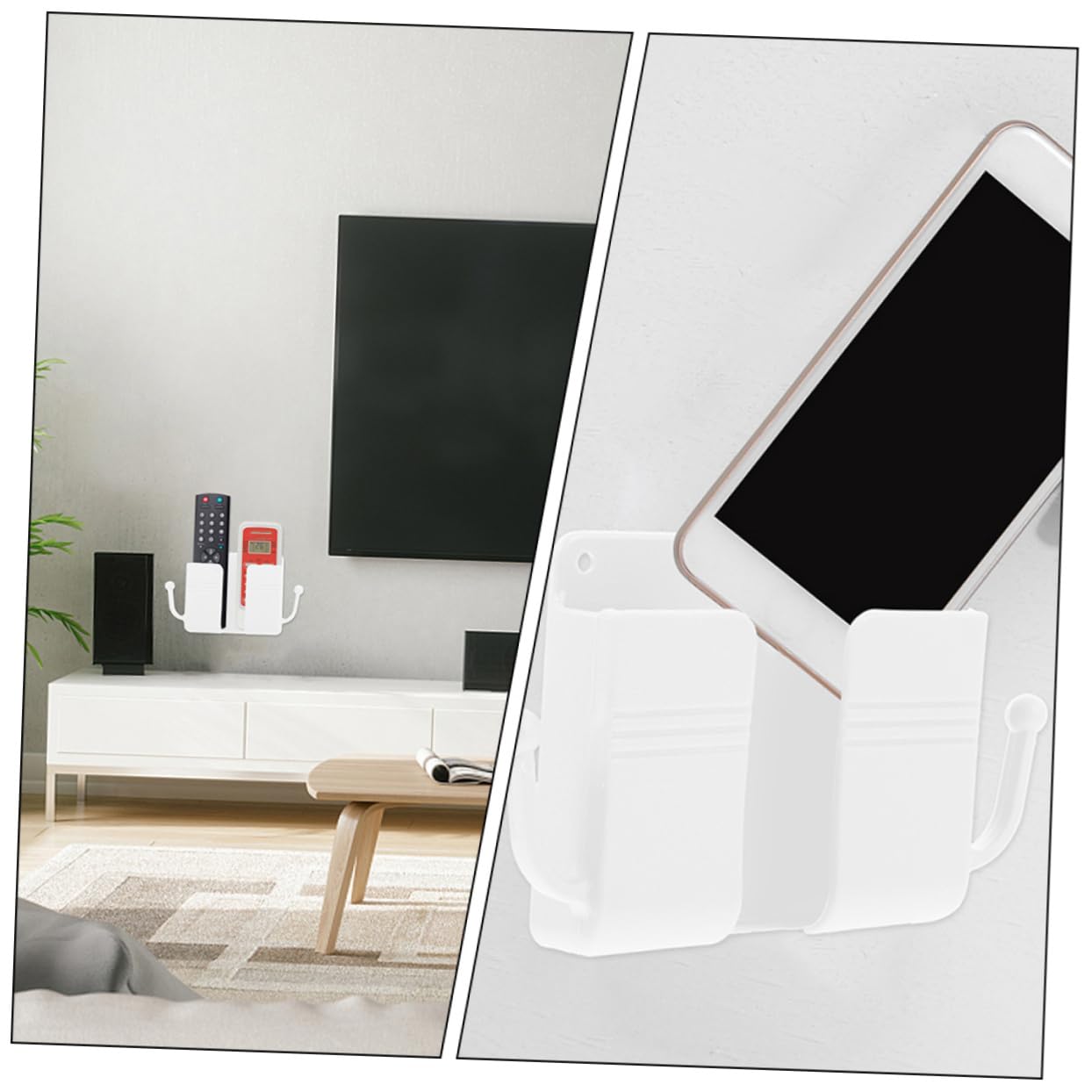 Operitacx 15stücke Teiliges Wandmontage-handyhalter Einfache Installation Platzsparend Für Wohnzimmer Und Schlafzimmer Passend Für Fernbedienungen Und Mobile Geräte