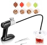 Portable Handheld Smoking Gun Food Smoke with Cup Cover and Wood Chips, Smoke infuser, Smoke gun for Cocktails and Whiskey Drinks Lifetime Replacement
