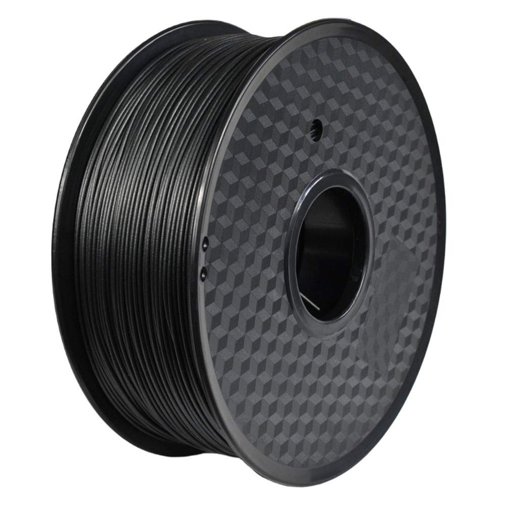 Filament z włókna węglowego PC, poliwęglowy wzmocniony włóknem węglowym, filament do drukarki 3D, 1 kg, filament z włókna węglowego, 1,75 mm, czarny filament, czarny węglowy, 1 kg