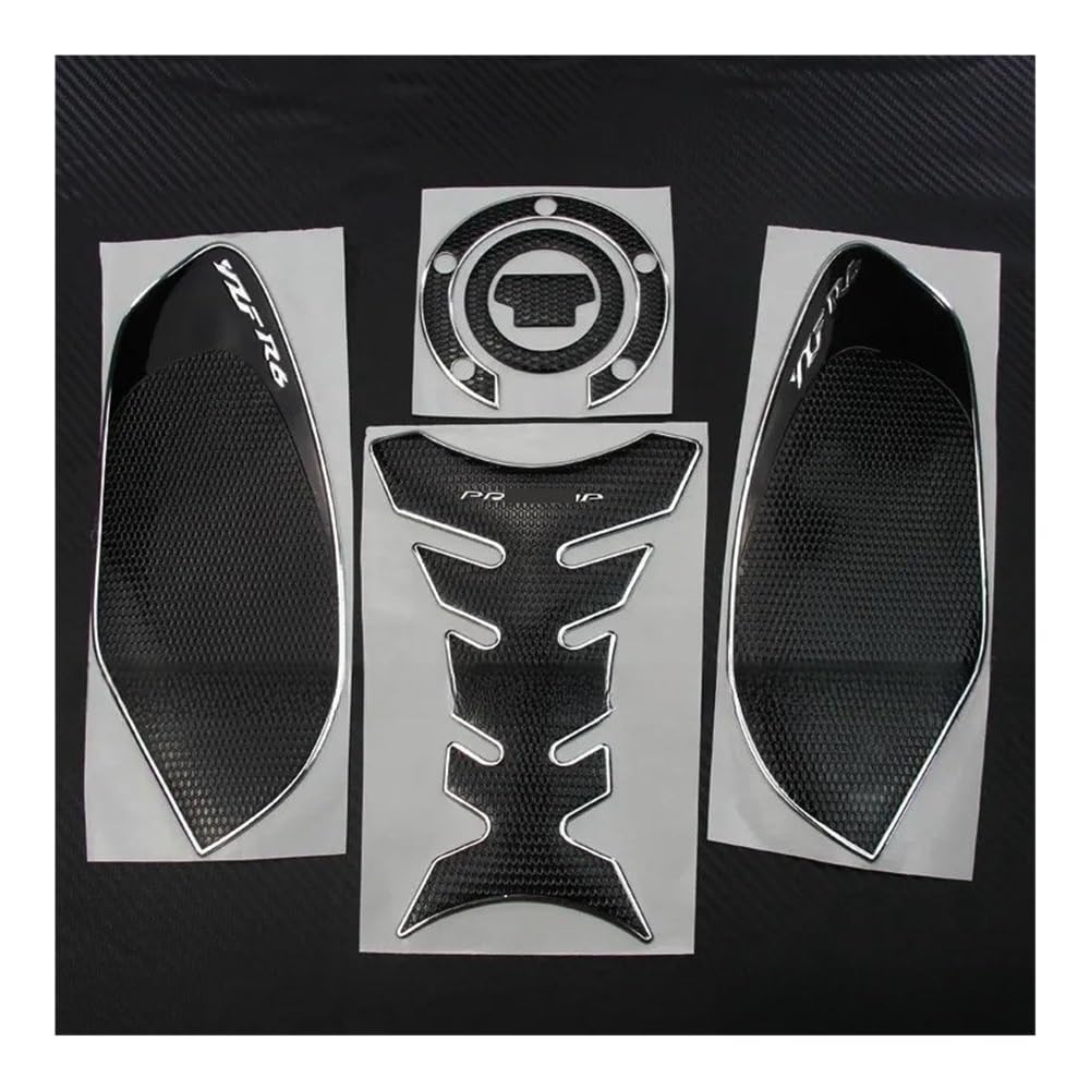 Fuel Tank Protector Motorcycle Tank Pad Protector Decoration Stickers Decals Gas Fuel Traction Side for YZF-R6 YZF R6 YZF600 2008-2014
