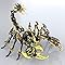 Kits de Puzzles Metalkitor 3D Metal Scorpion pour Adultes Adolescents - 454 PC - Modèles d'assemblage mécanique - 4 Heures à Construire - idéal pour Les Cadeaux et Les décorations (Argent