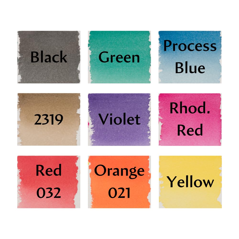 Talens | Pantone Set De 9 Rotuladores Doble Punta – Tinta Pigmentada A Base De Agua En Colores Primarios