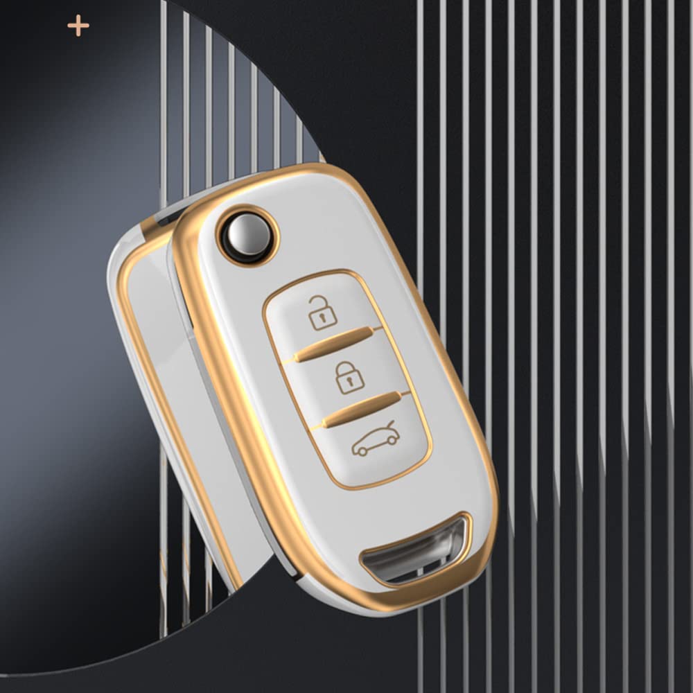 Custodia in silicone per chiave auto per Renault Captur, Koleos, Kadjar, Arkana, Megane, Dacia Duster, Sandero Stepway, Smart, telecomando | SHEIN ALIA