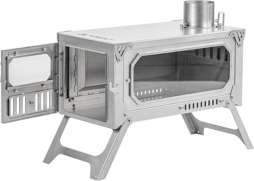 Miniatura 2 de T-Brick 2.0  Estufa de titanio portátil para tienda de campaña caliente (tubo de estufa 9.84 pies9.8ft)