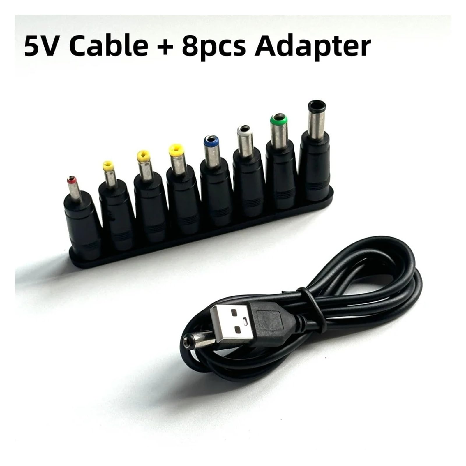Kabel konwertera USB DC 5 V/8,4 V/9 V/12 V 8 5,5 x 2,1 mm (1 sztuka, 5 V z 8 szt.)