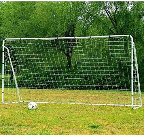 365×182×120CM Steel Tube Soccer Goal Training Set White