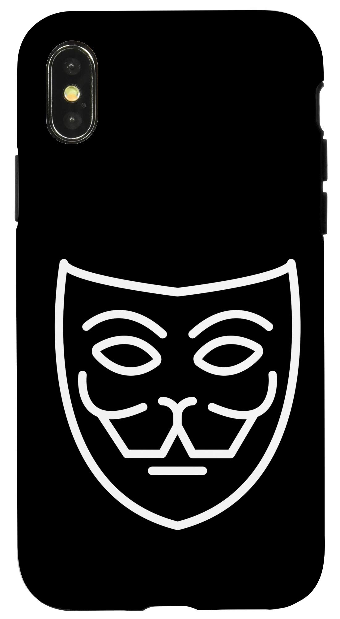 Amazon.com: iPhone X/XS Anonymous Faux Face Mask Anon Protest Gear Anonymous  Bitcoin Case : Cell Phones & Accessories