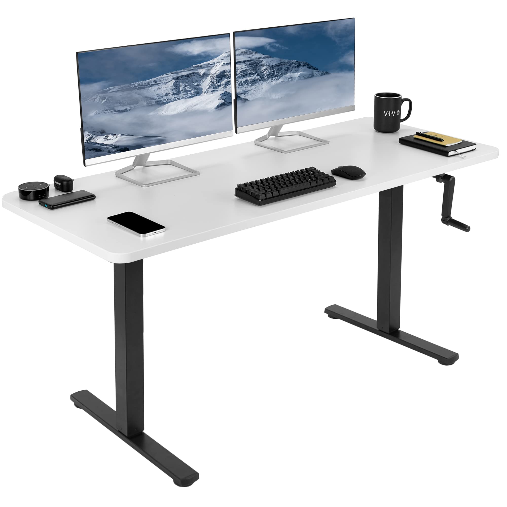 Amazon.com: VIVO Manual Height Adjustable 60 x 24 inch Stand