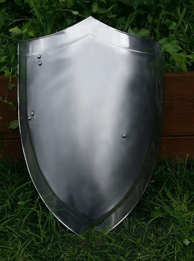 Medieval Heater Shield, Battle Warrior Cosplay Shield, Medieval Crusader Shield Best Gift By NAUTICAL CART STORE : Clothing, Shoes & Jewelry