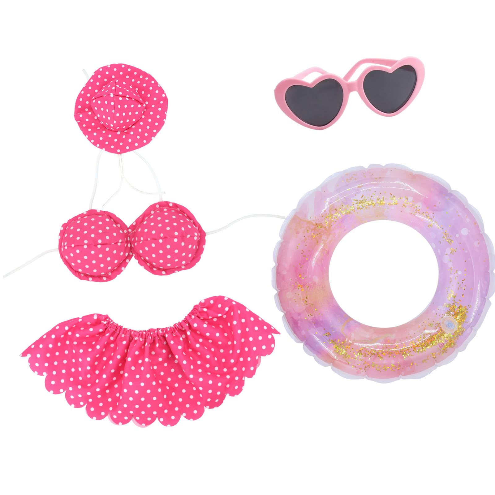 Whoasyst Colorful Geese Swimming Equipment Set Yard Accessory for Continuous Outdoor Use in Patios and Commercial Zones Fast Change Garden Geese Costumes