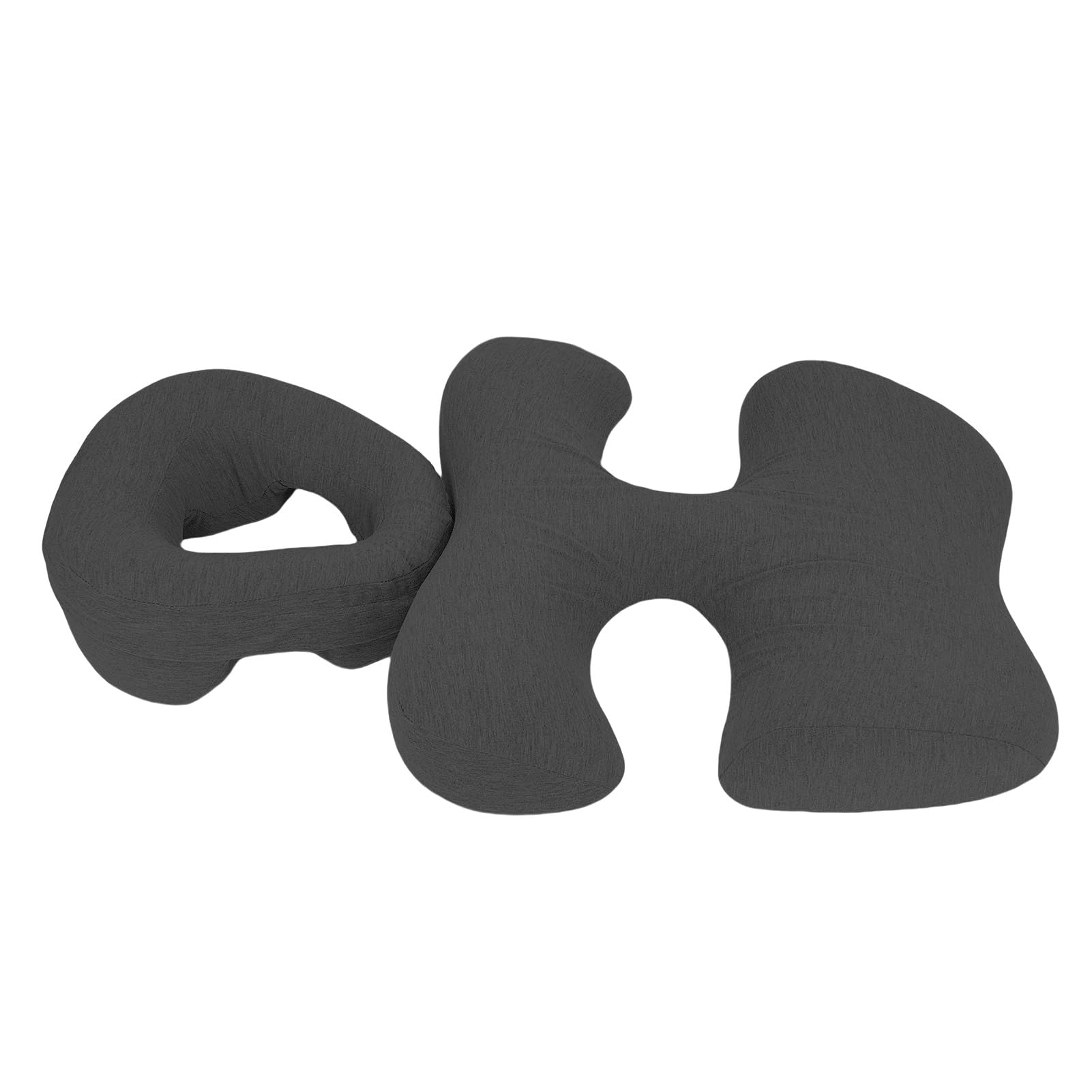 Almohada para masaje en casa boca abajo con cojín de pecho viscoelástico gris