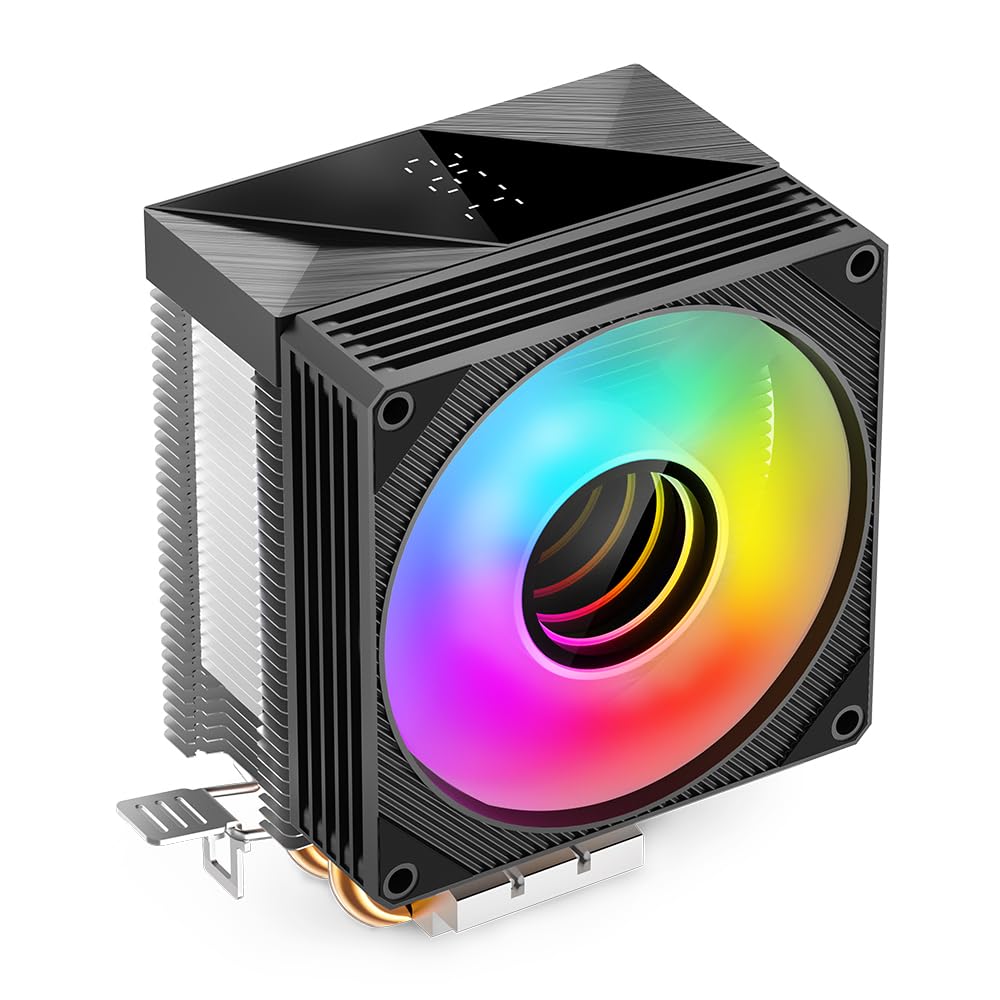 TZMRIT KF200 2 Heat Pipes Bunte LED CPU Kühler Schwarz