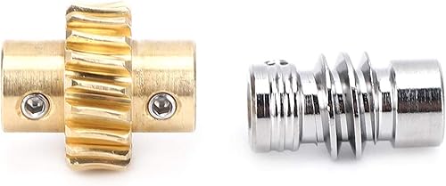 Miniatura 5 de Kit de engranajes sin fin de transmisión, eje de metal de bronce de alta torsión 201, reemplazo de engranaje sin fin para 41, piezas de robot