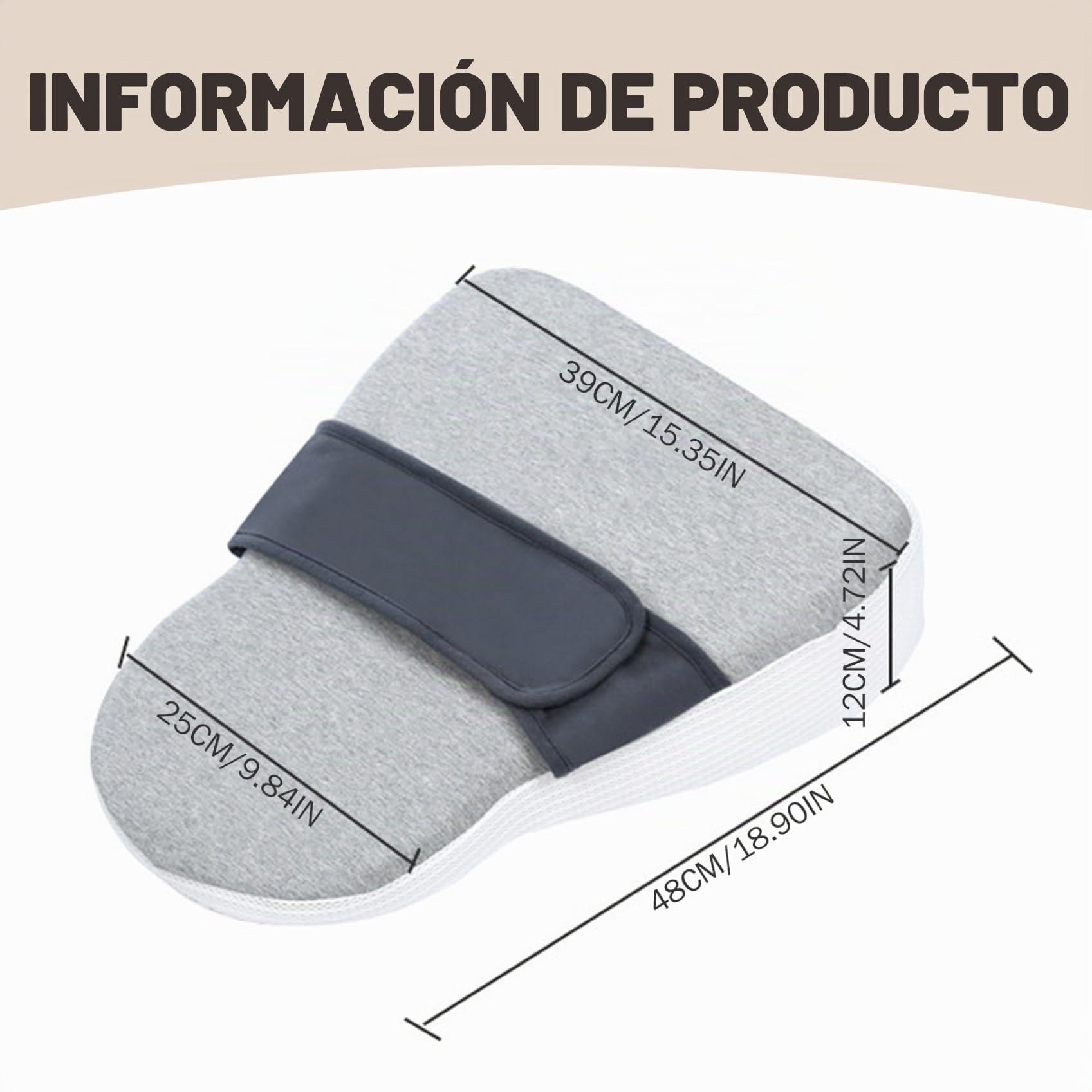Almohada de cuña para bebés para recién Nacido, Almohada Anti -reflujo de bebé con cinturón de Cintura, cojín de Soporte Infantil de Espuma de Memoria Suave para Dormir o alimentarse