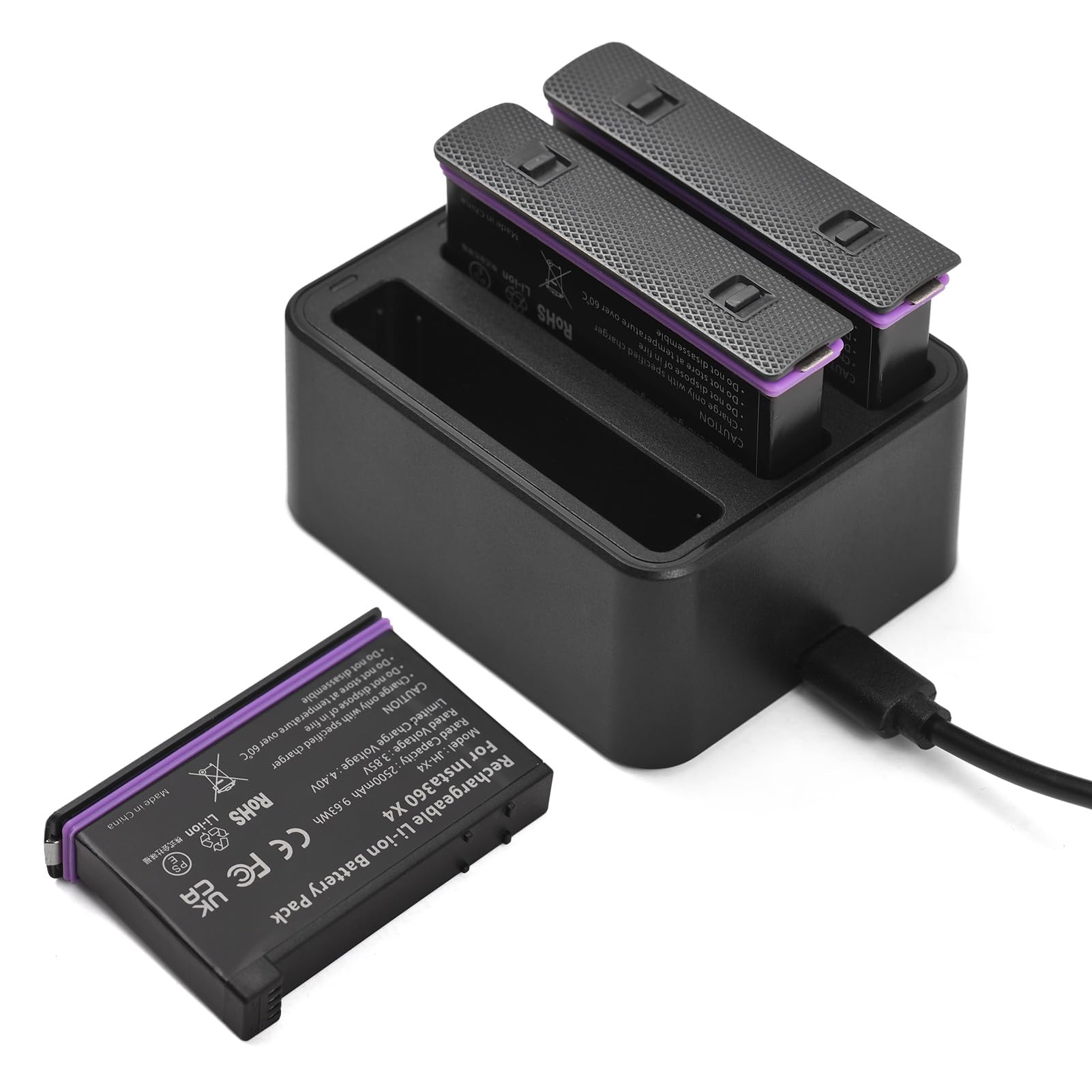Batería para X4 con triple ranura de carga rápida y 2500 mAh