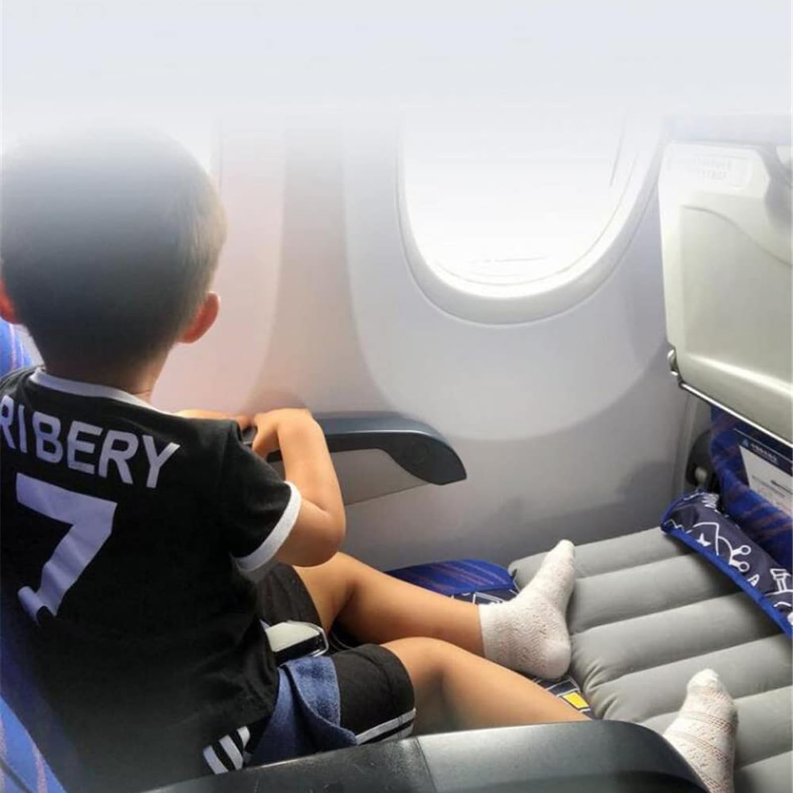 Tragbare Baby-Hängematte für Flug, Kleinkind Flugzeug Fußstütze Reisebett, Reisezubehör Flugzeug Sitz Verlängerung Hängematte, Beinstütze zum Legen auf Flugzeug Fashion