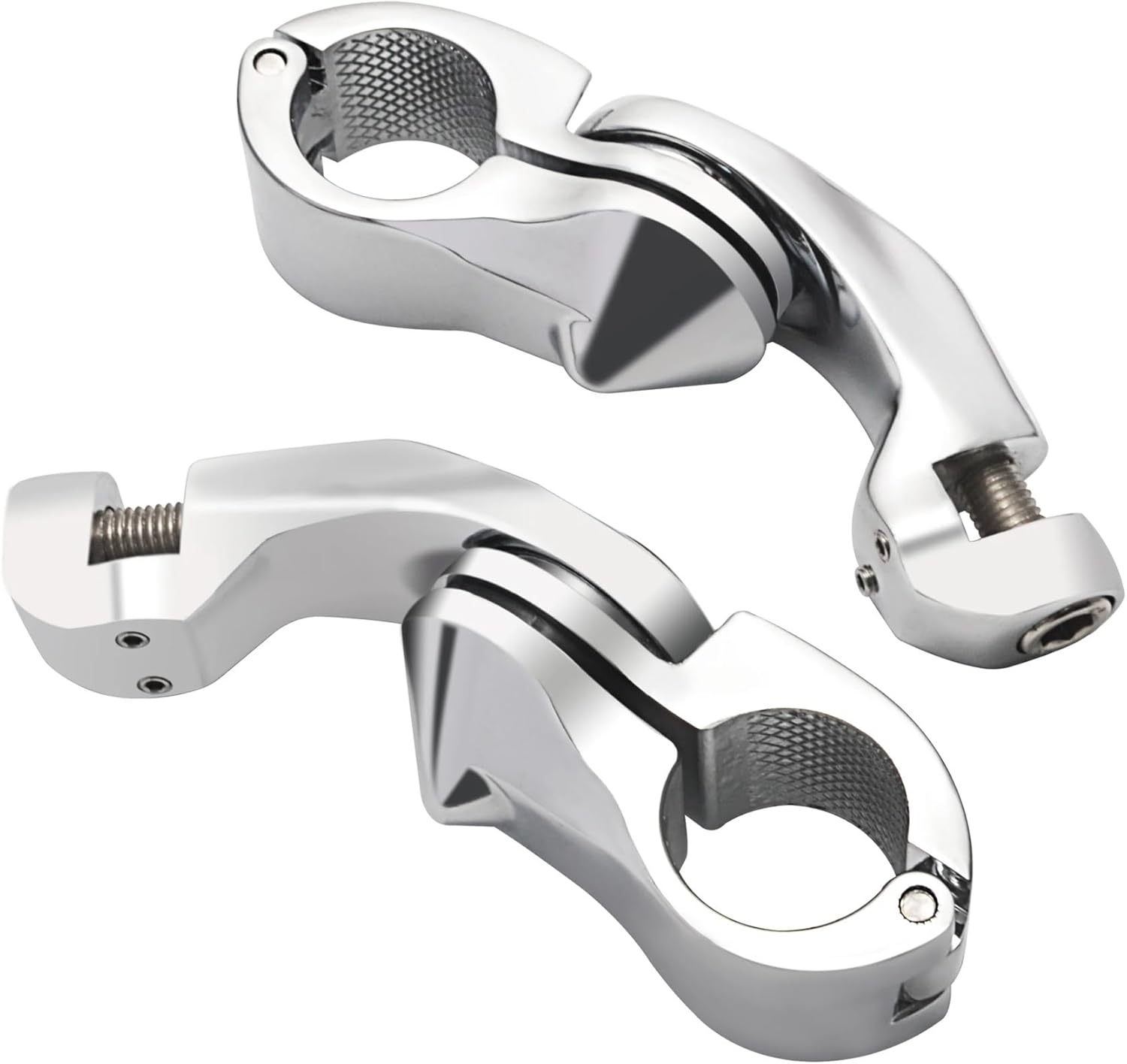 1-1/4" Motorcycles Engine Guard Highway Foot Pegs Mount Kit Compatible with Honda Harley Touring Road King Street Glide Sportster XL1200 883(Only Monut Kit)
