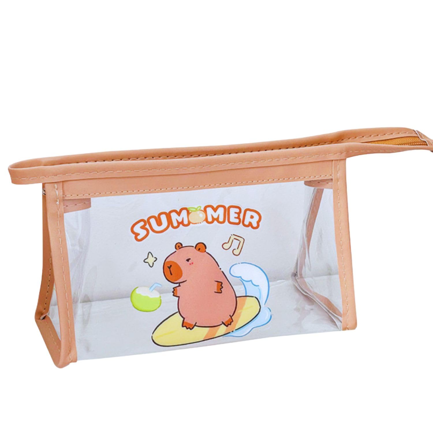 FunBlast Cute Kawaii PVC Pencil Bag, Transparent Pencil Pouch with Zipper Closure Portable Makeup Pouch, Cute Stationery Bag for Students Girls Adults Office - Random Design (Pouch A) (B0DFCW9KT5) Amazon Price History, Amazon Price Tracker
