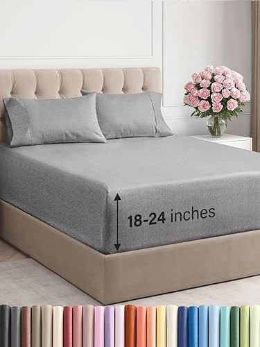 Extra Deep Pocket Queen Sheet Set - 4 Piece Breathable