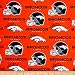 Fabric Traditions NFL Cotton Broadcloth Denver Broncos Orange Fabric by The Yard,