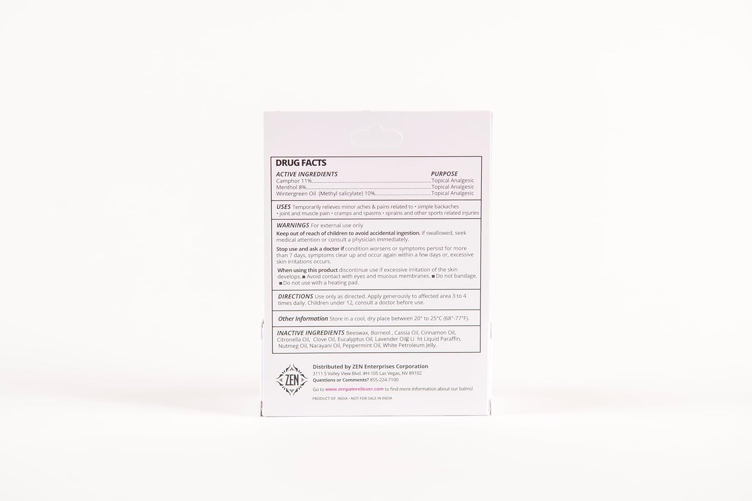 ZEN Women Sports Balm with Lavender Extracts & 12 Essential Oils- All-Natural Balm (Pack of 3)