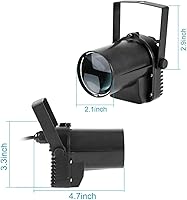 Vista 2 de Superdream Luz LED para escenario, luz de escenario para DJ, para fiesta de baile, boda, DJ, discoteca, espectáculo, espejo, iluminación de bola Rojo