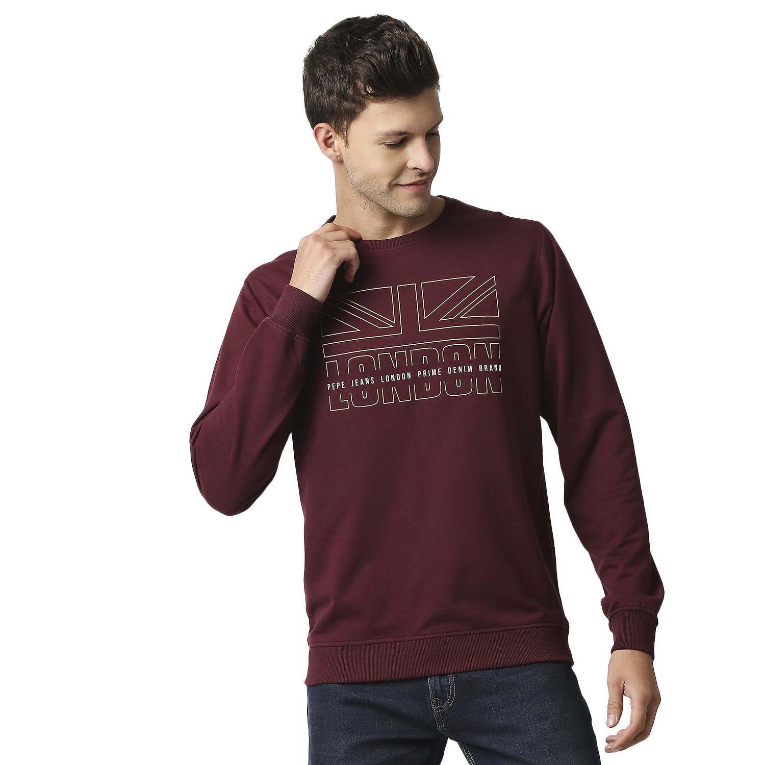 pepe jeans Men's Cotton Blend Crew Neck Sweatshirt-picture-48