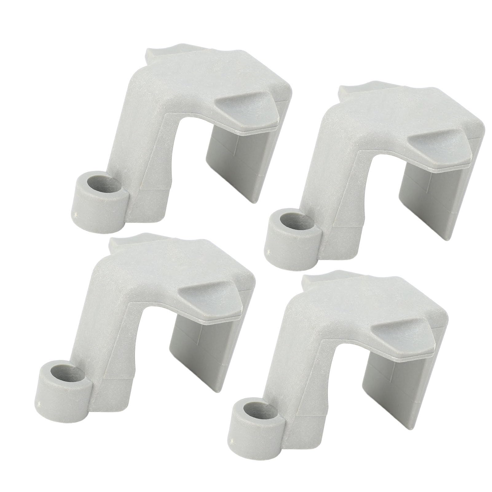 Jauarta 4pcs Boat Bumper Clips Nylon Pontoon Boat Bumper Hangers Cleats for 1 to 1.25 Inch Square Rails (Gray)