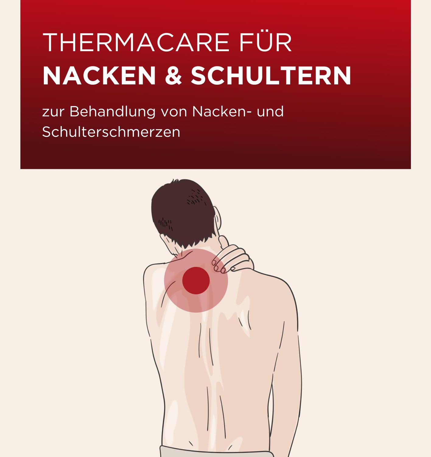 ThermaCare Nacken, 6 Stück, Wärmepflaster für Nacken, Schulter und Handgelenk, wirksam Nackenschmerzen lindern, Originalware von Angelini Pharma Deutschland
